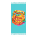 Beach Towel — "Bula to the Good Life" Tropical Boho Throw