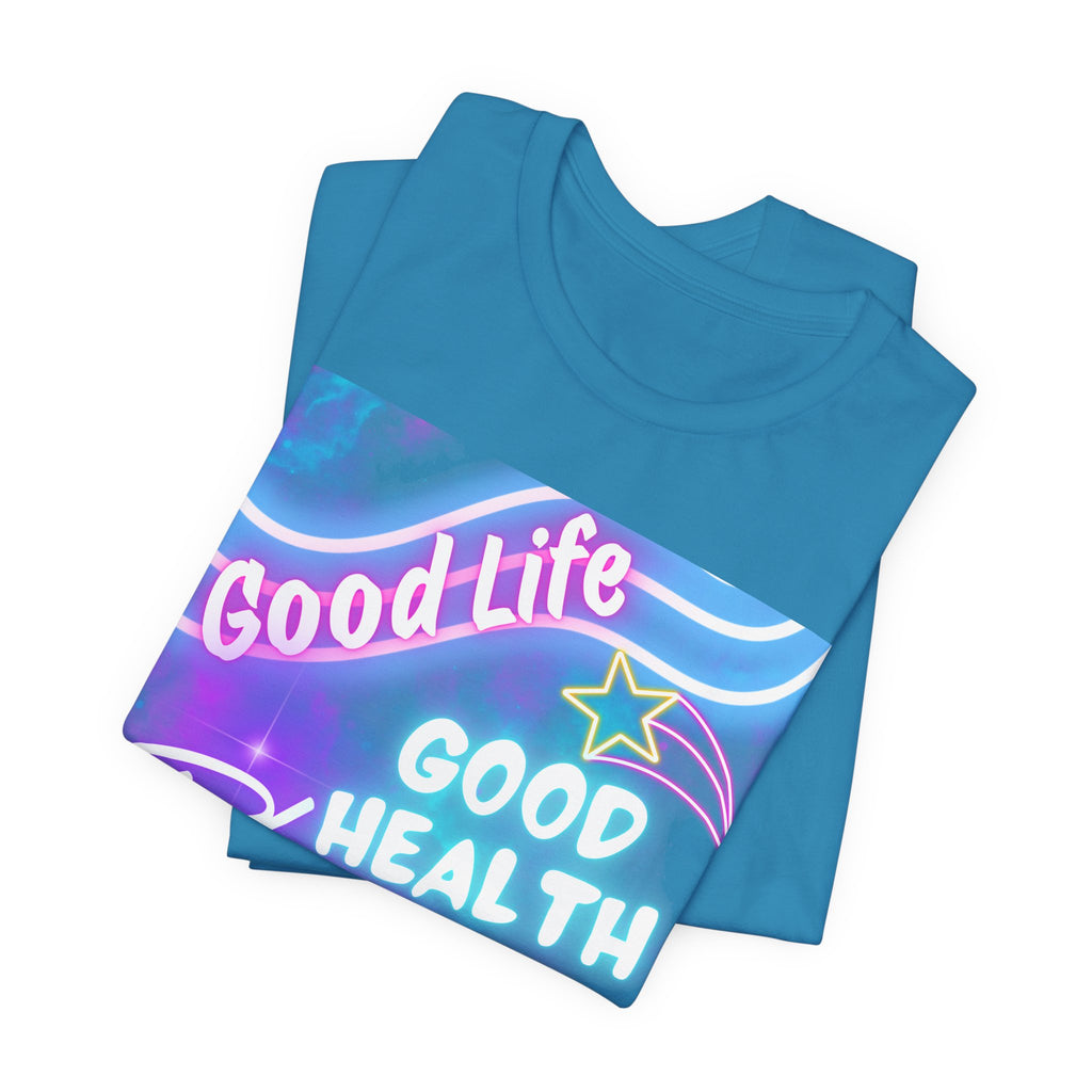 Good Life Good Health Blessings BULA Tee | Pastel Beach Vibes