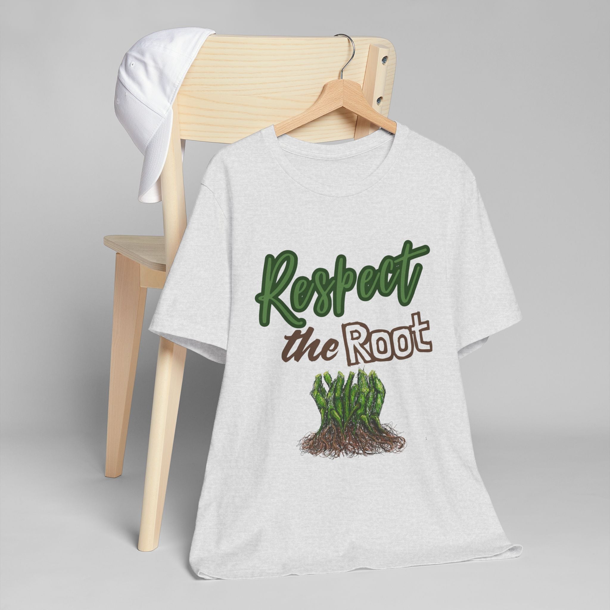 Respect the Root T-Shirt | Tree Roots Illustration, Nature Conservation