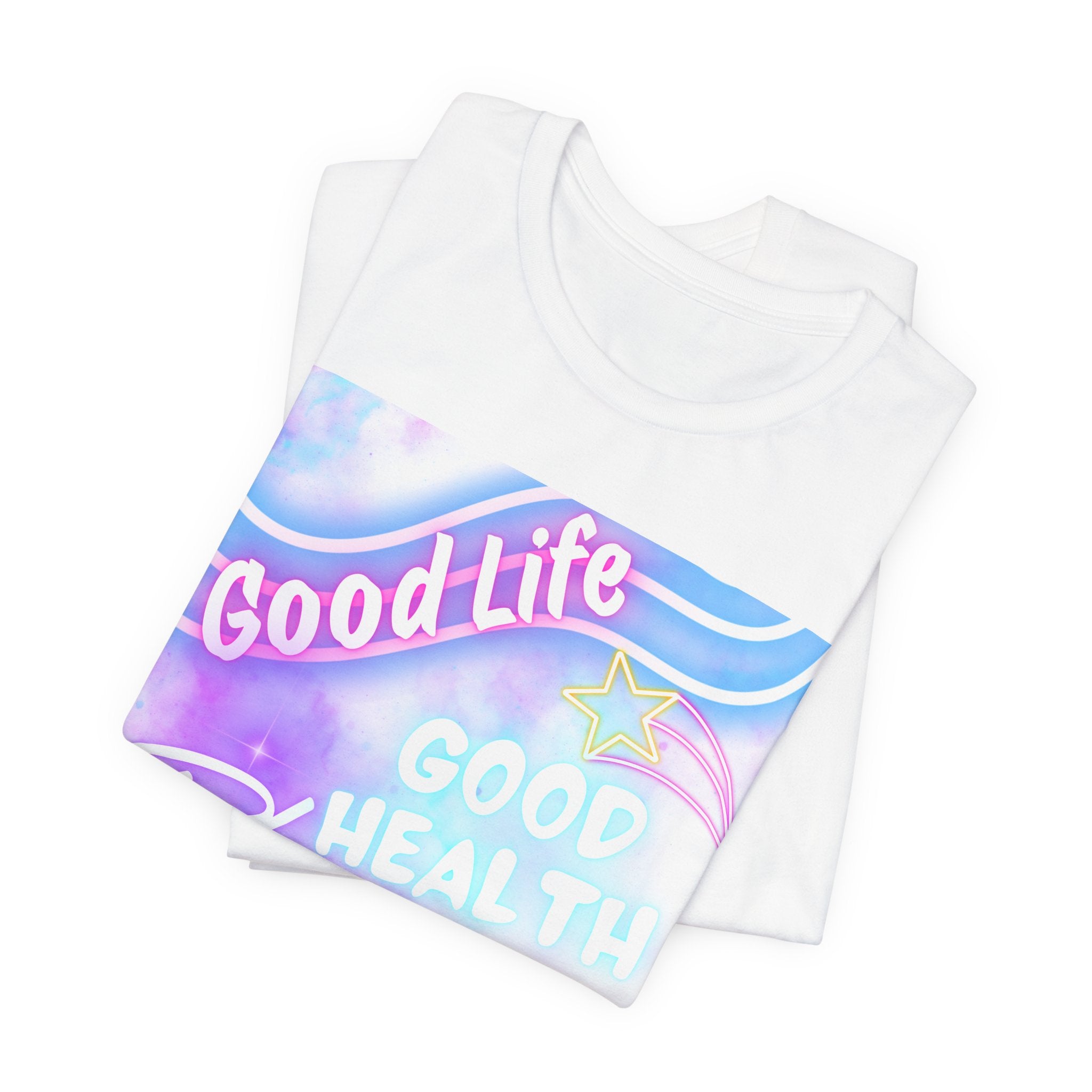 Good Life Good Health Blessings BULA Tee | Pastel Beach Vibes