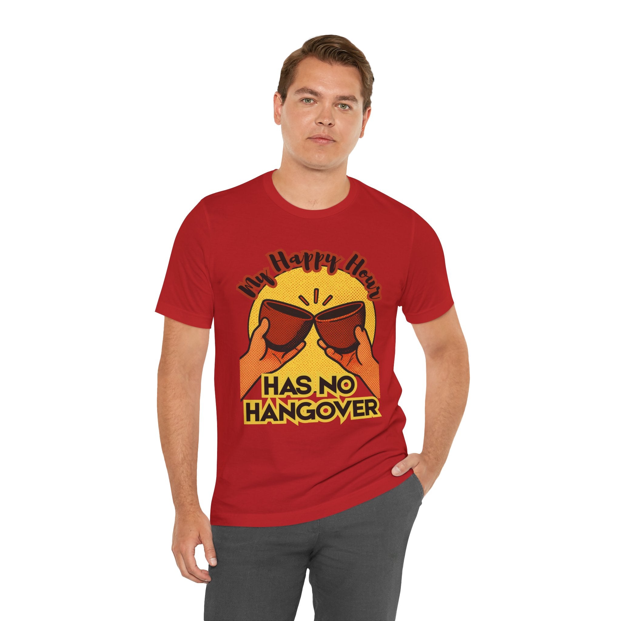 New Happy Hour Has No Hangover T-Shirt | Cheers Cocktail Graphic Tee