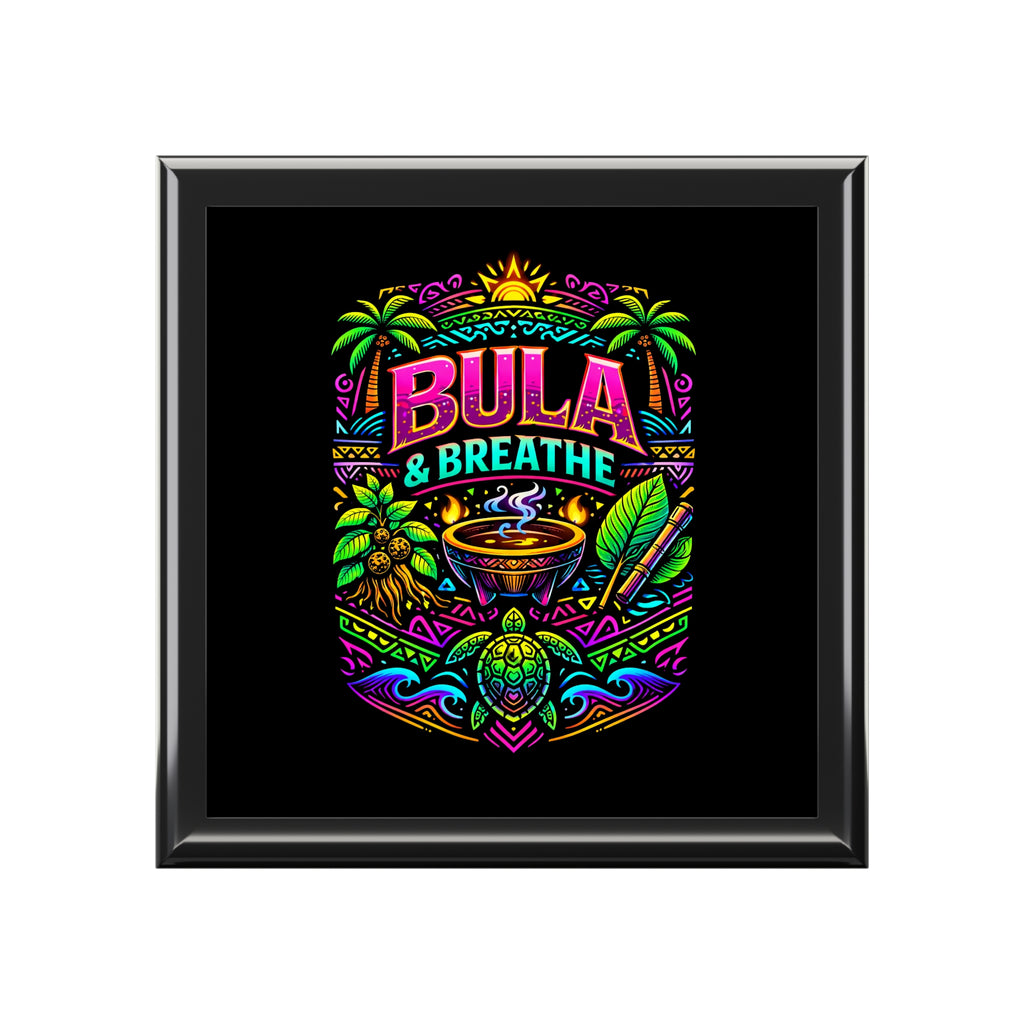 Jewelry Box — "Bula & Breathe" Tropical Keepsake Box