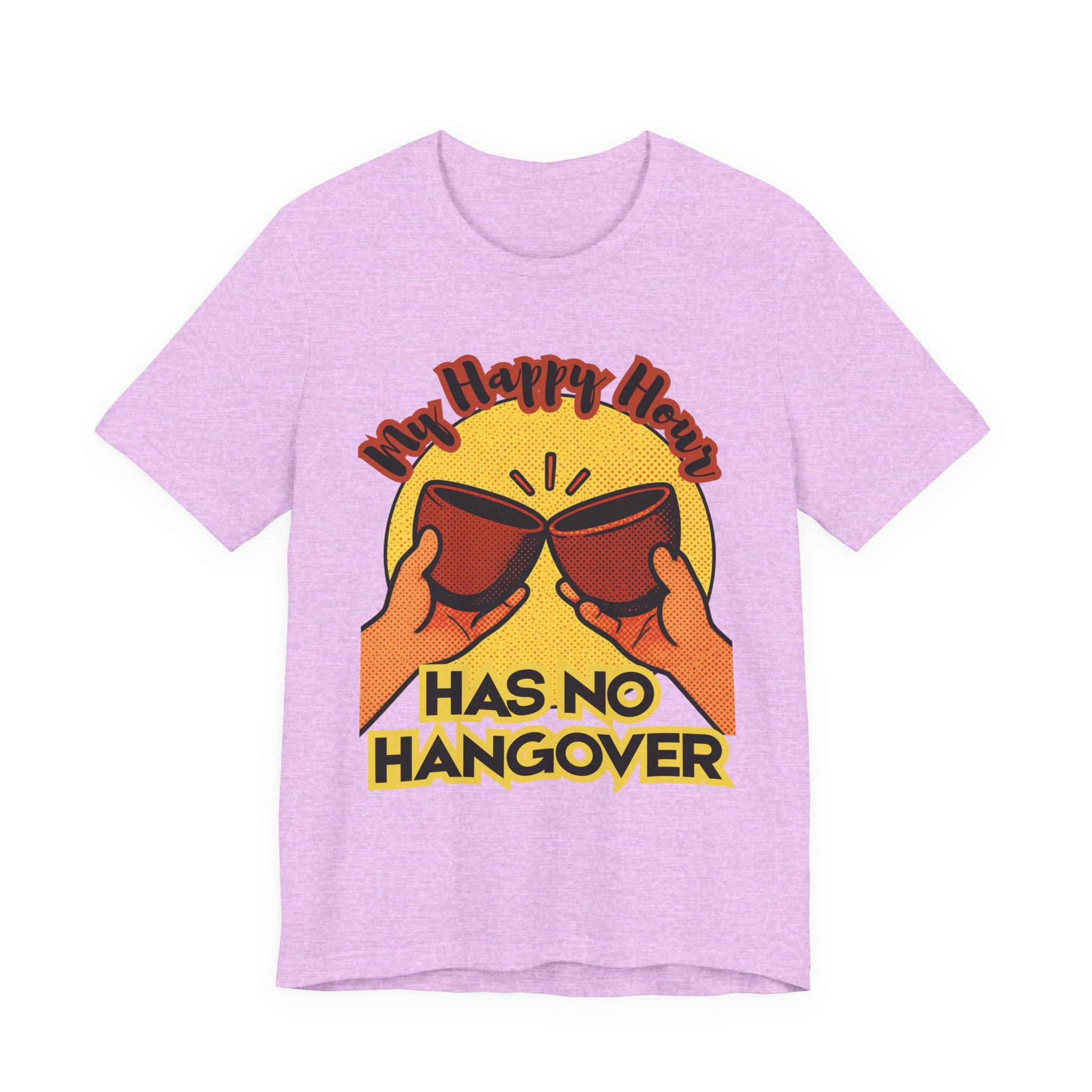 New Happy Hour Has No Hangover T-Shirt | Cheers Cocktail Graphic Tee