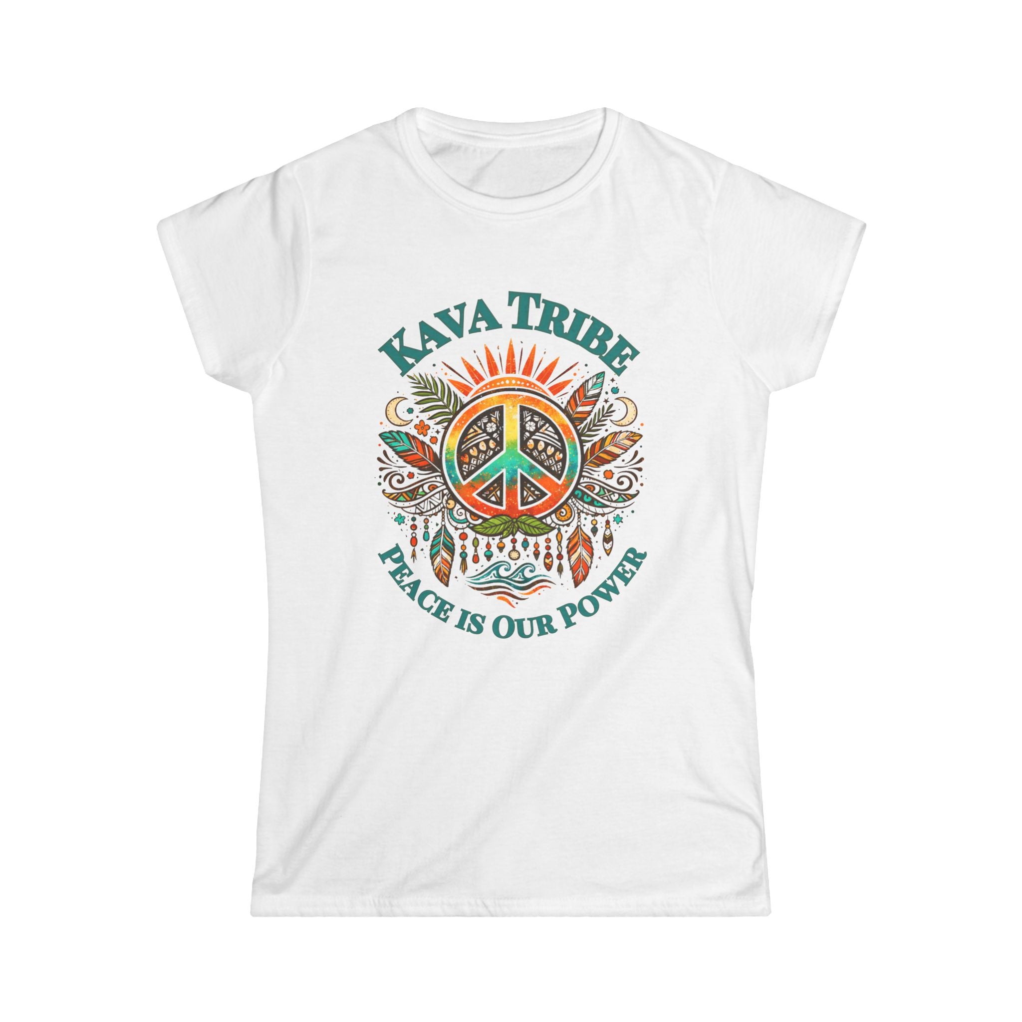 Kava Tribe Peace Graphic Tee — Women's Spiritual Boho T-Shirt