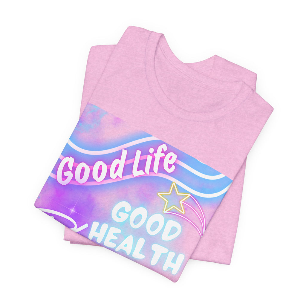 Good Life Good Health Blessings BULA Tee | Pastel Beach Vibes