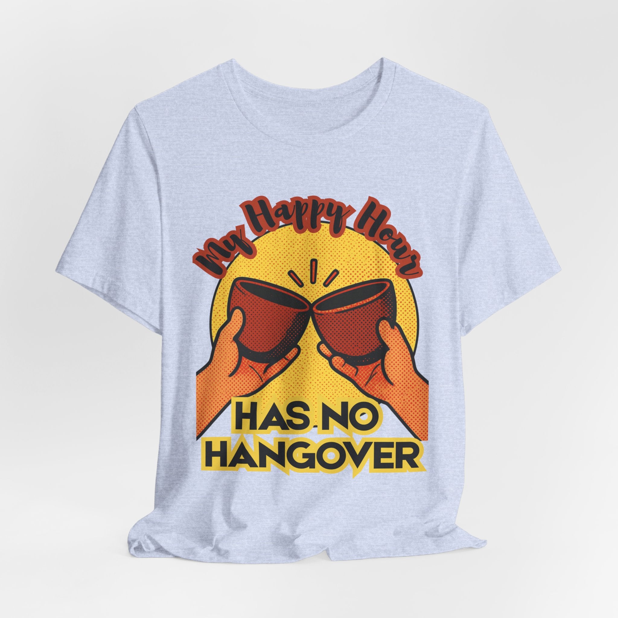 New Happy Hour Has No Hangover T-Shirt | Cheers Cocktail Graphic Tee