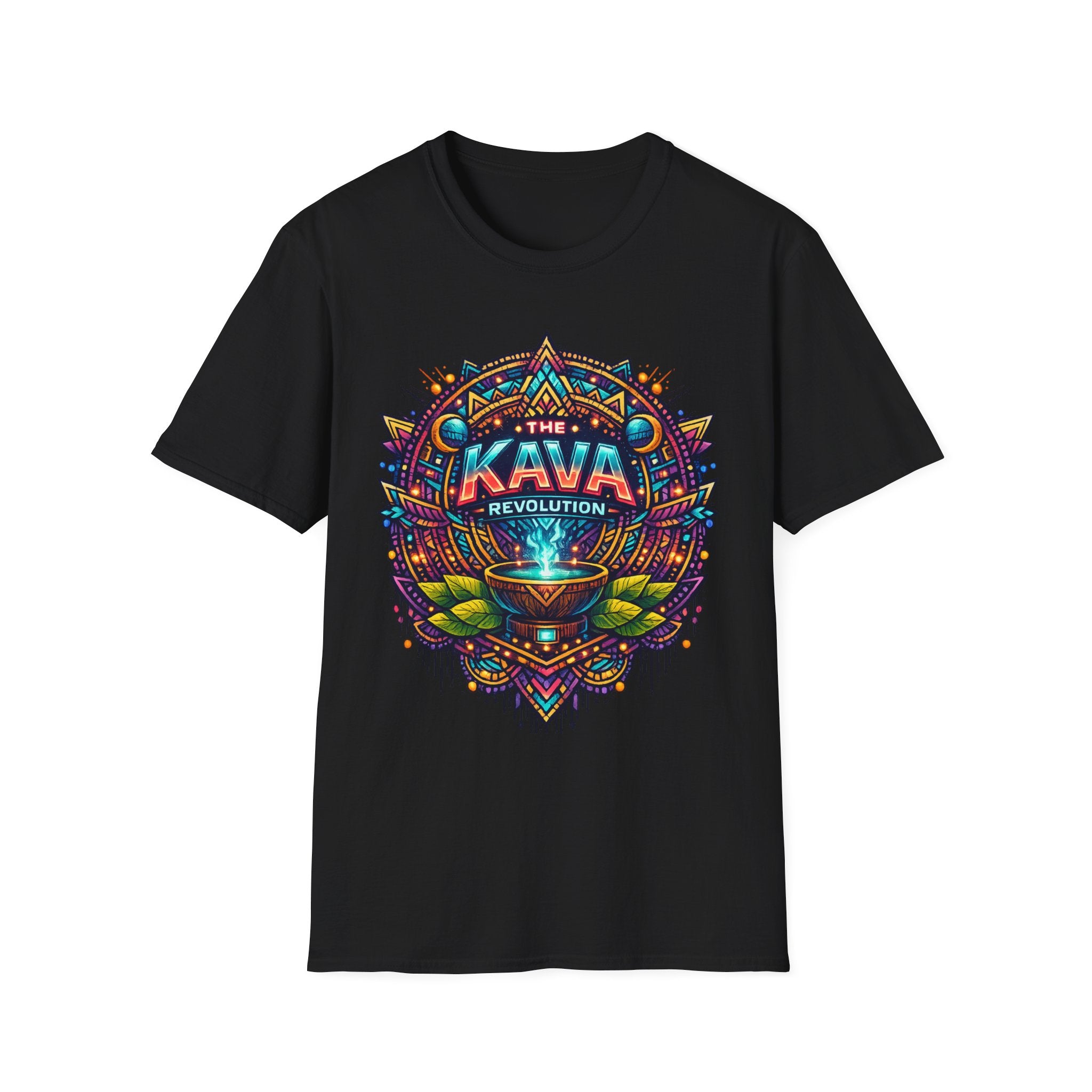 Kava Revolution T-Shirt — Psychedelic Tribal Kava Cup Design