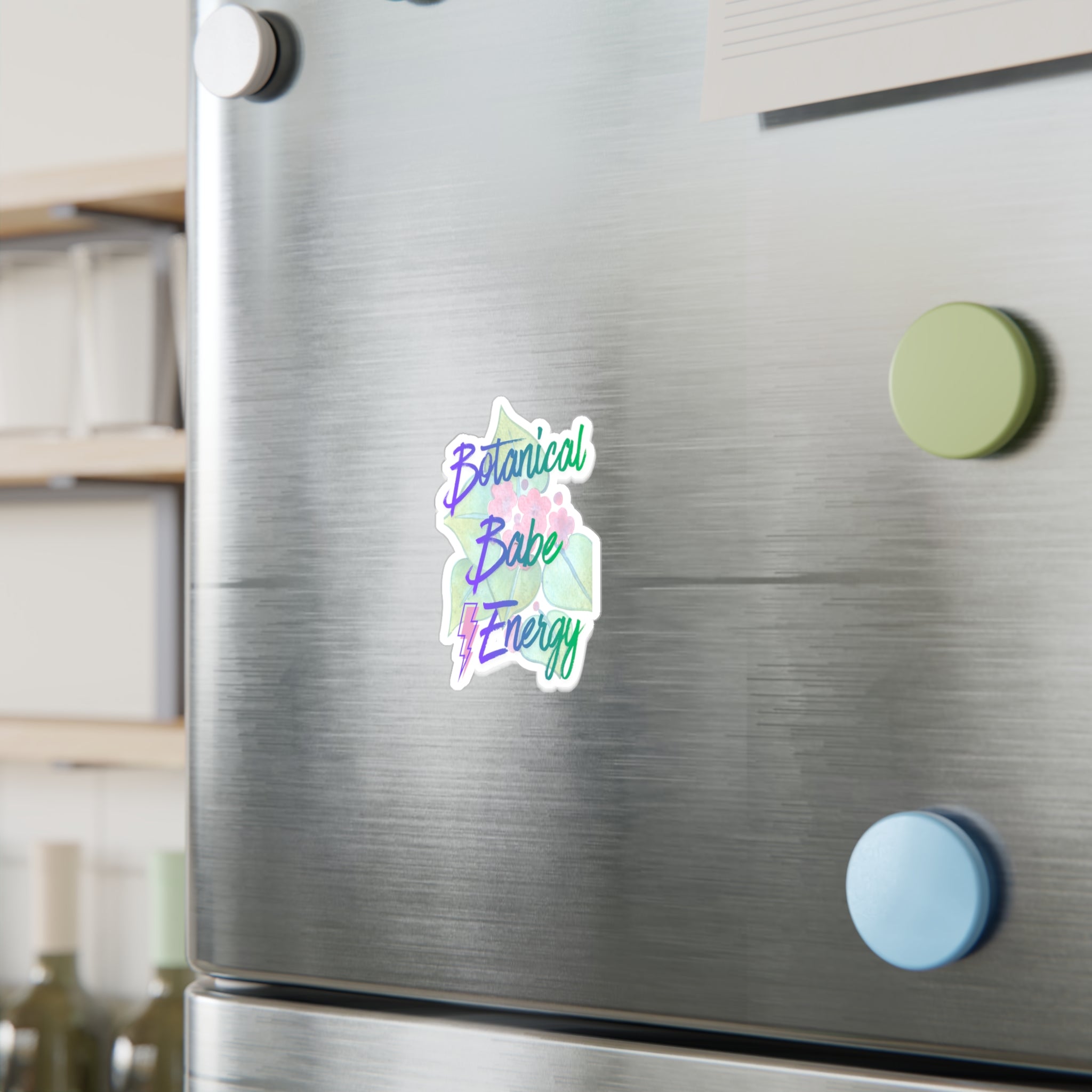 Botanical Babe Energy Sticker | Kiss-Cut Vinyl Decal