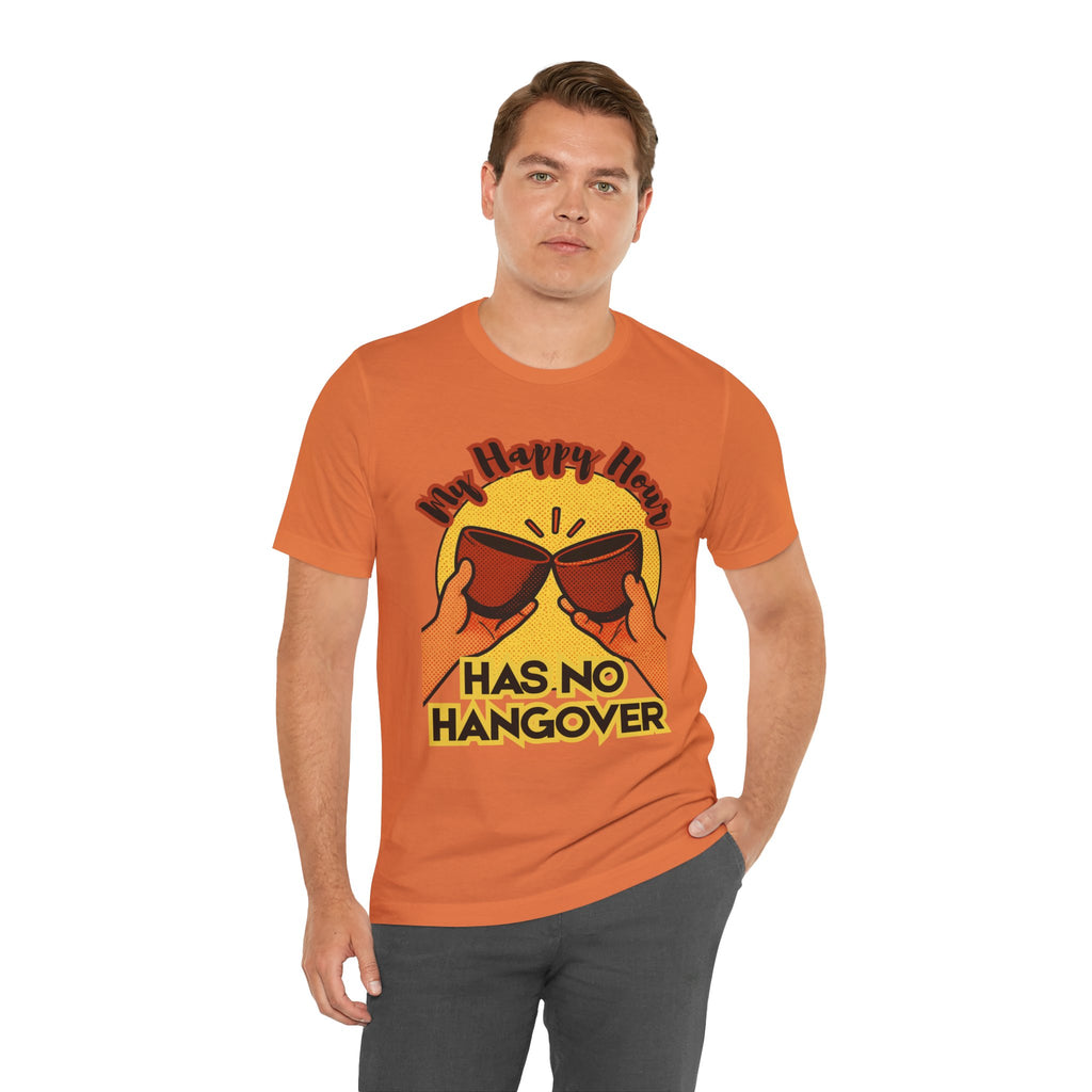 New Happy Hour Has No Hangover T-Shirt | Cheers Cocktail Graphic Tee