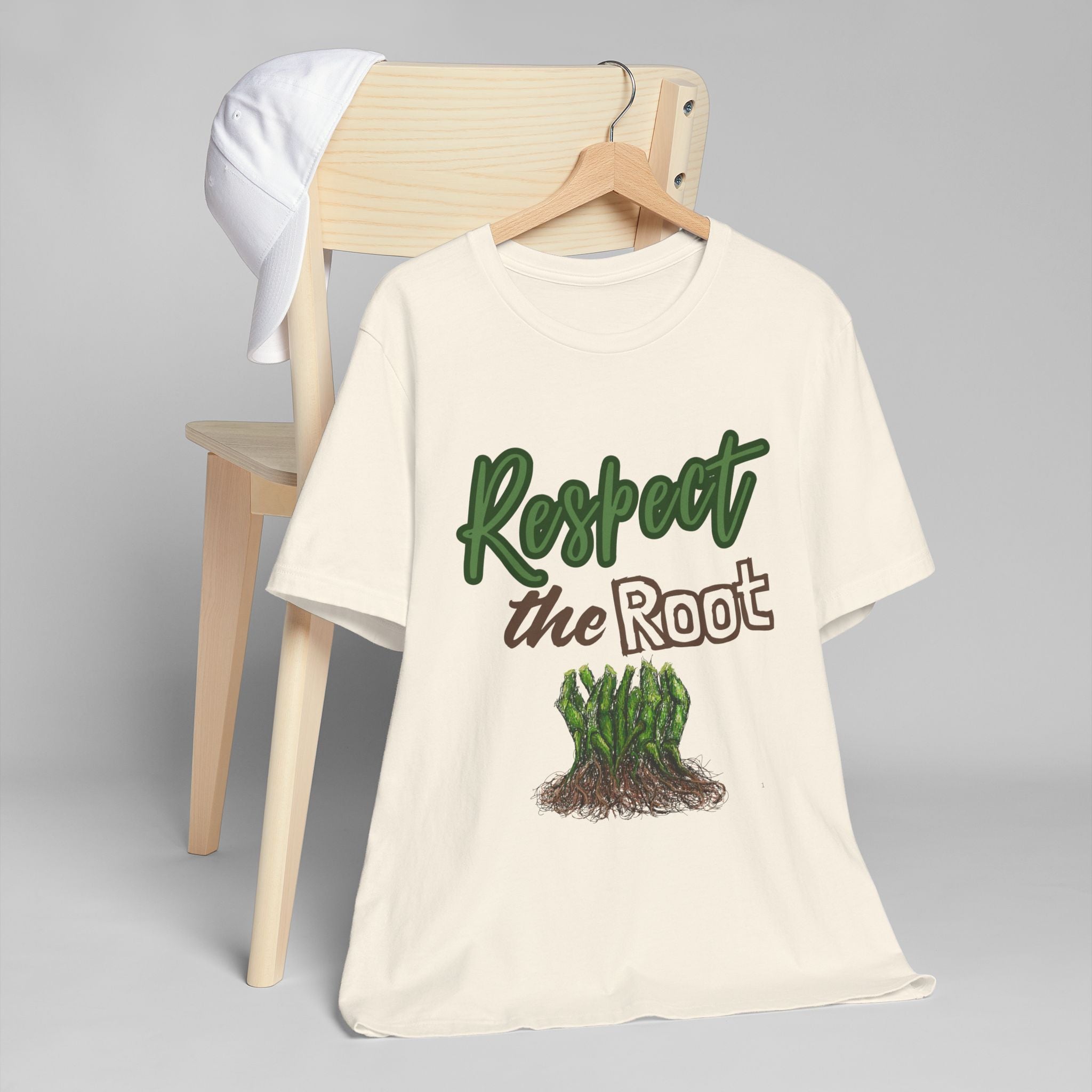 Respect the Root T-Shirt | Tree Roots Illustration, Nature Conservation
