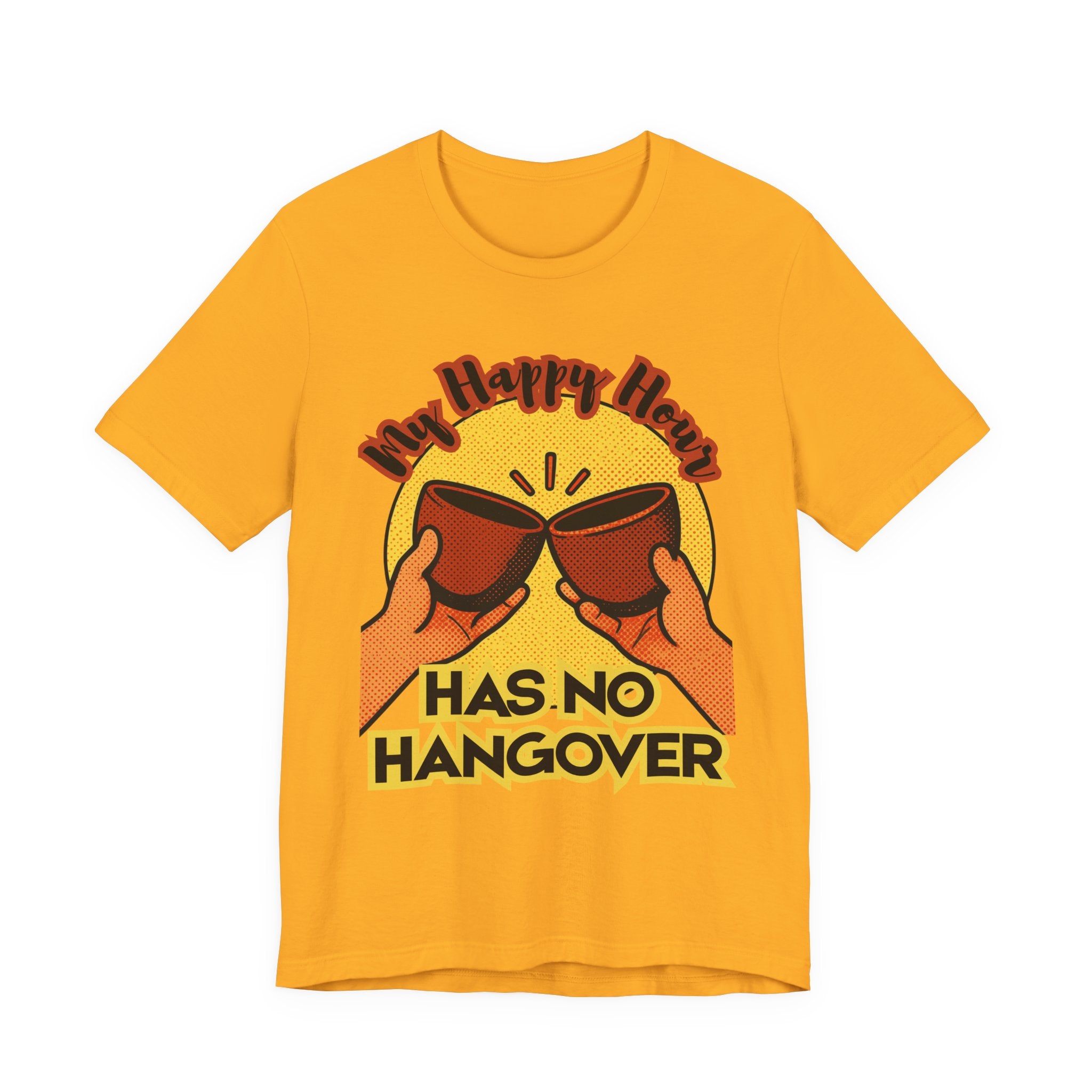 New Happy Hour Has No Hangover T-Shirt | Cheers Cocktail Graphic Tee