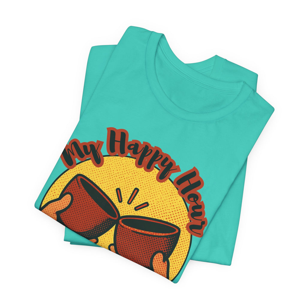 New Happy Hour Has No Hangover T-Shirt | Cheers Cocktail Graphic Tee