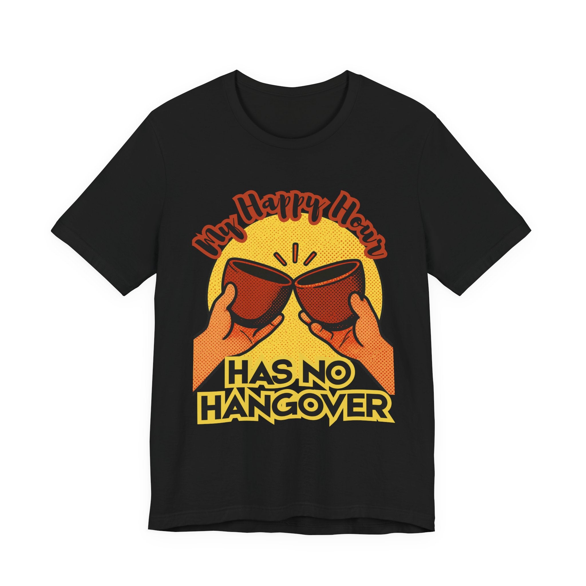 New Happy Hour Has No Hangover T-Shirt | Cheers Cocktail Graphic Tee